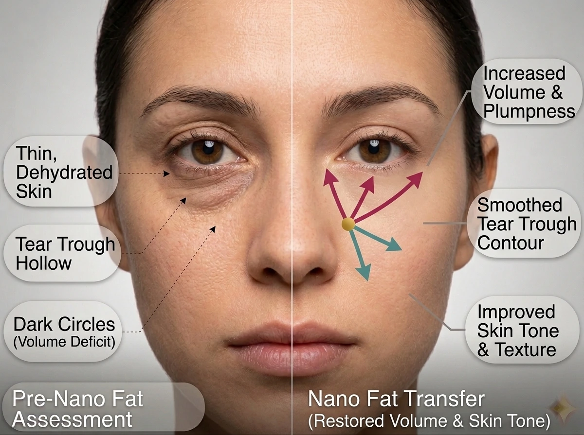 Nano Fat Grafting & Transfer Under Eyes | Dubai Guide